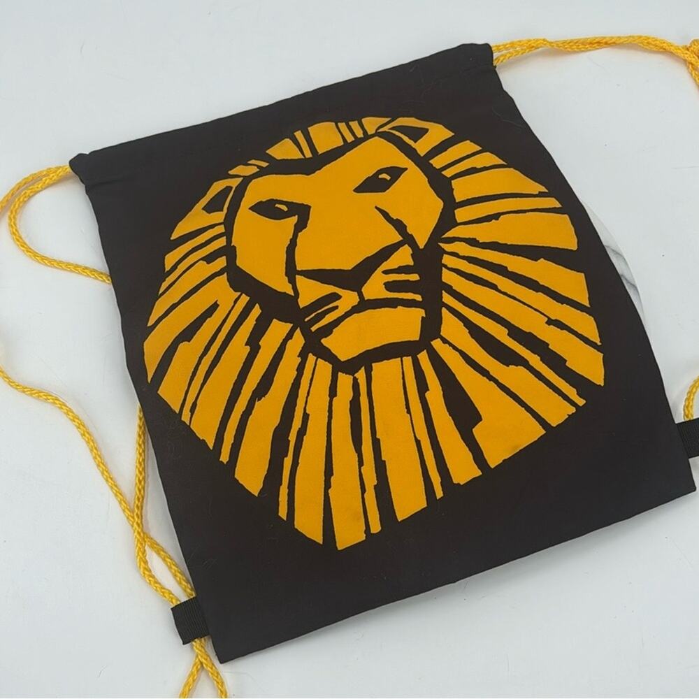 Disney lion King on Broadway drawstring backpack